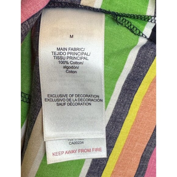 Bedhead x TRINA TURK MEDIUM Poolside Stripe Women's Shorty 100% Cotton PJ Set - Picture 4 of 8